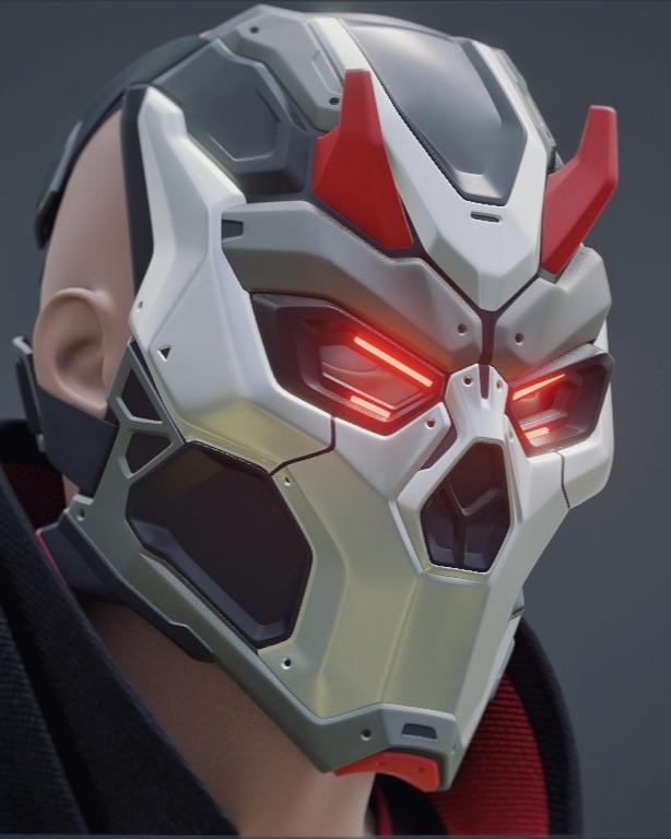 Cyber Demon LED RGB Mask, view 1