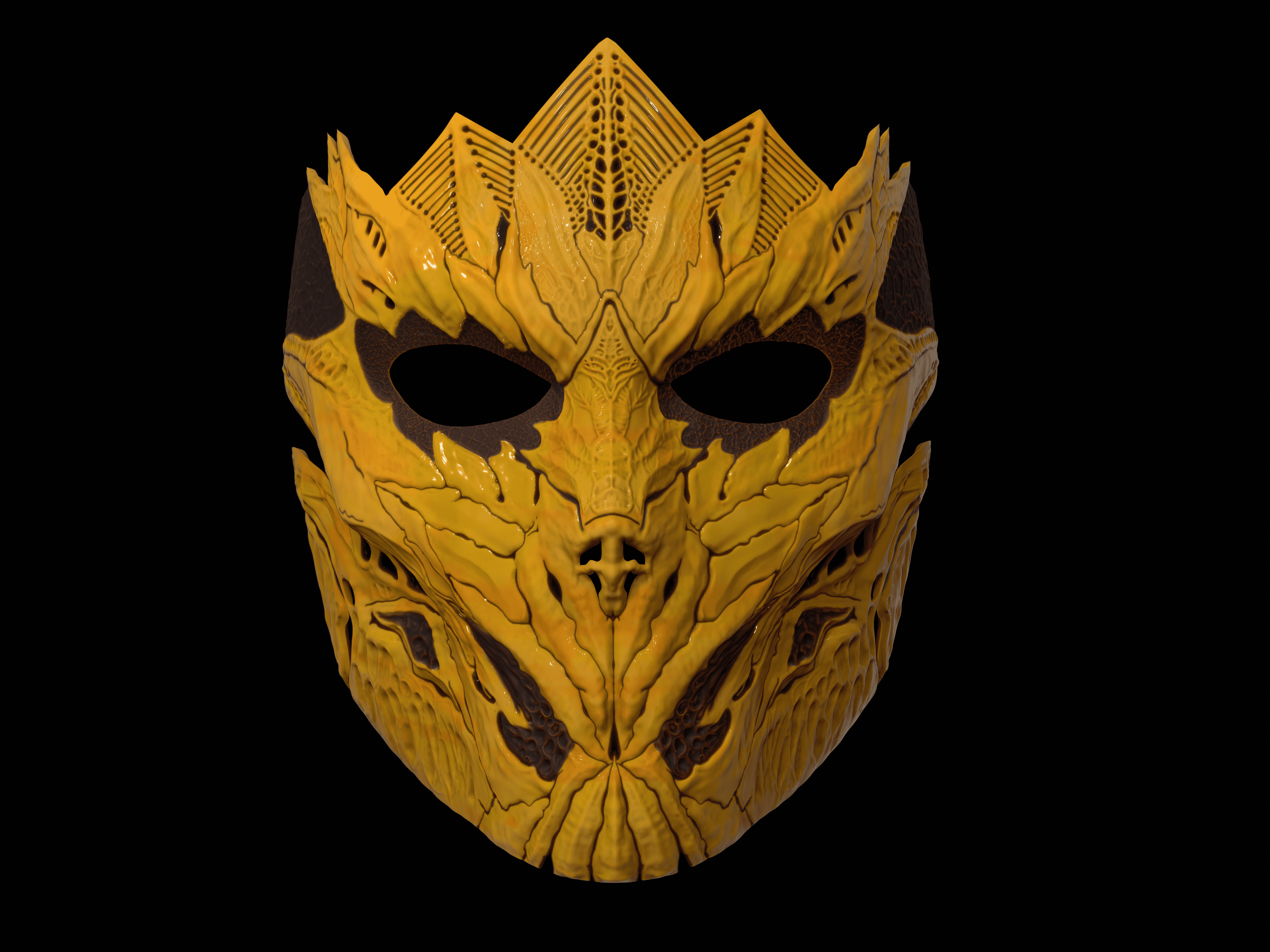 Leaf Crown mask by SecondNature workshop | Guardian mask, view 1