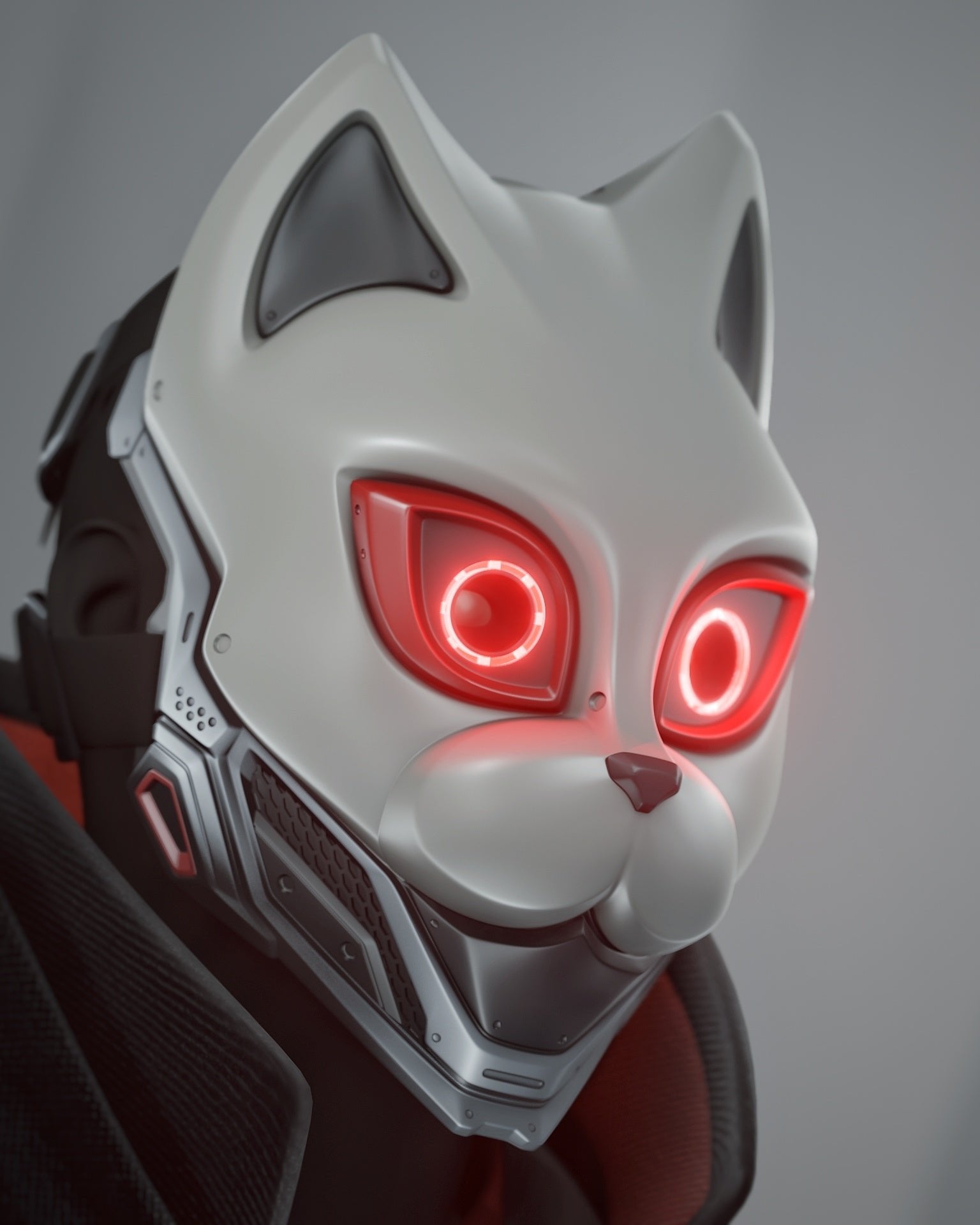 Evo Cat v2 RGB LED Mask, view 1