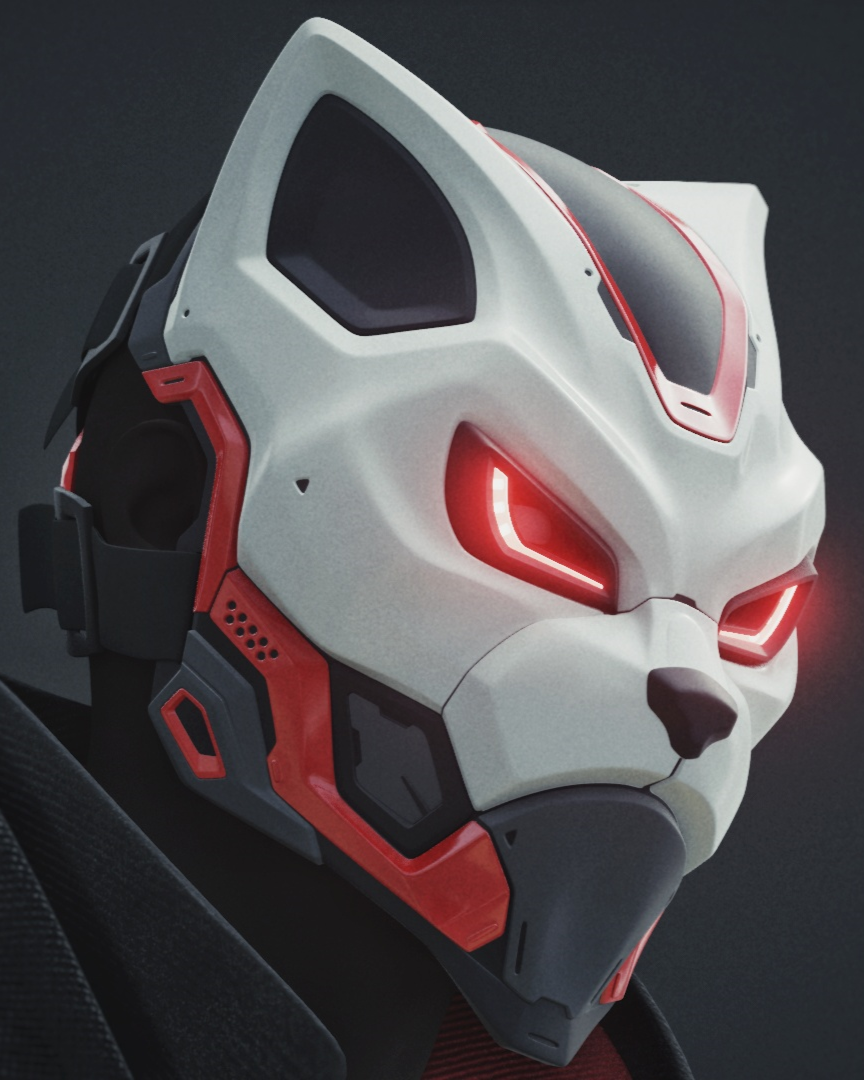 Evo Cat RGB LED Mask, view 1