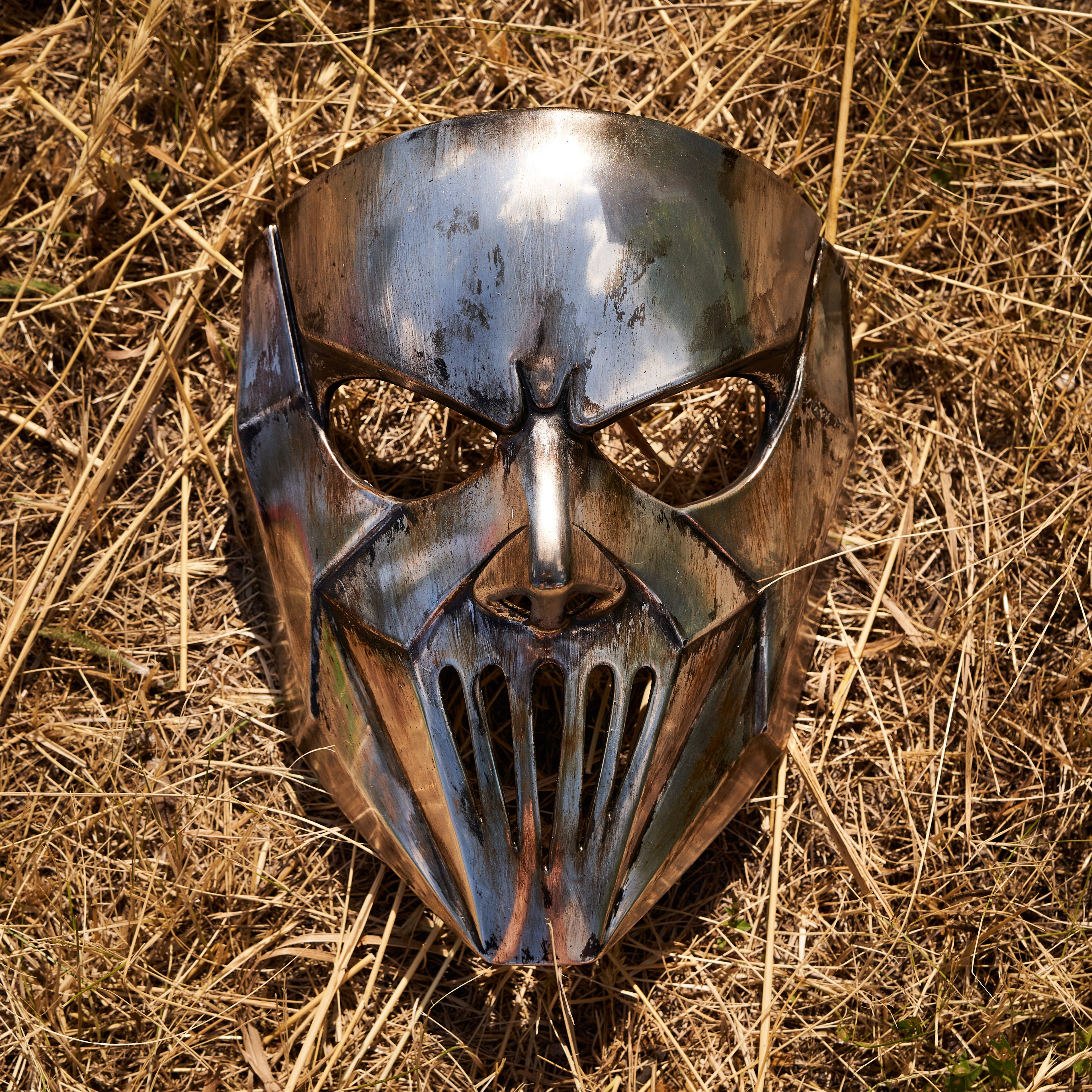 Mick #7 WANYK Chrome plastic mask | We Are Not Your Kind album | Punisher mask, view 1