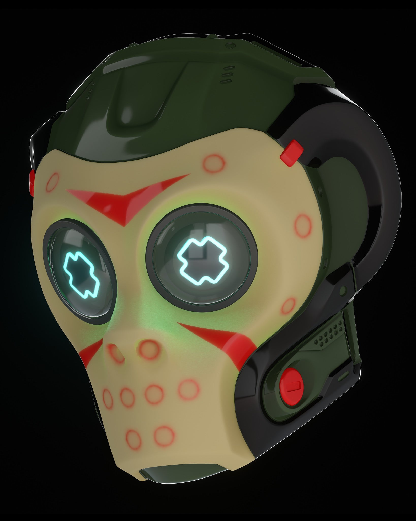 Neo Monkey RGB LED Mask, view 1