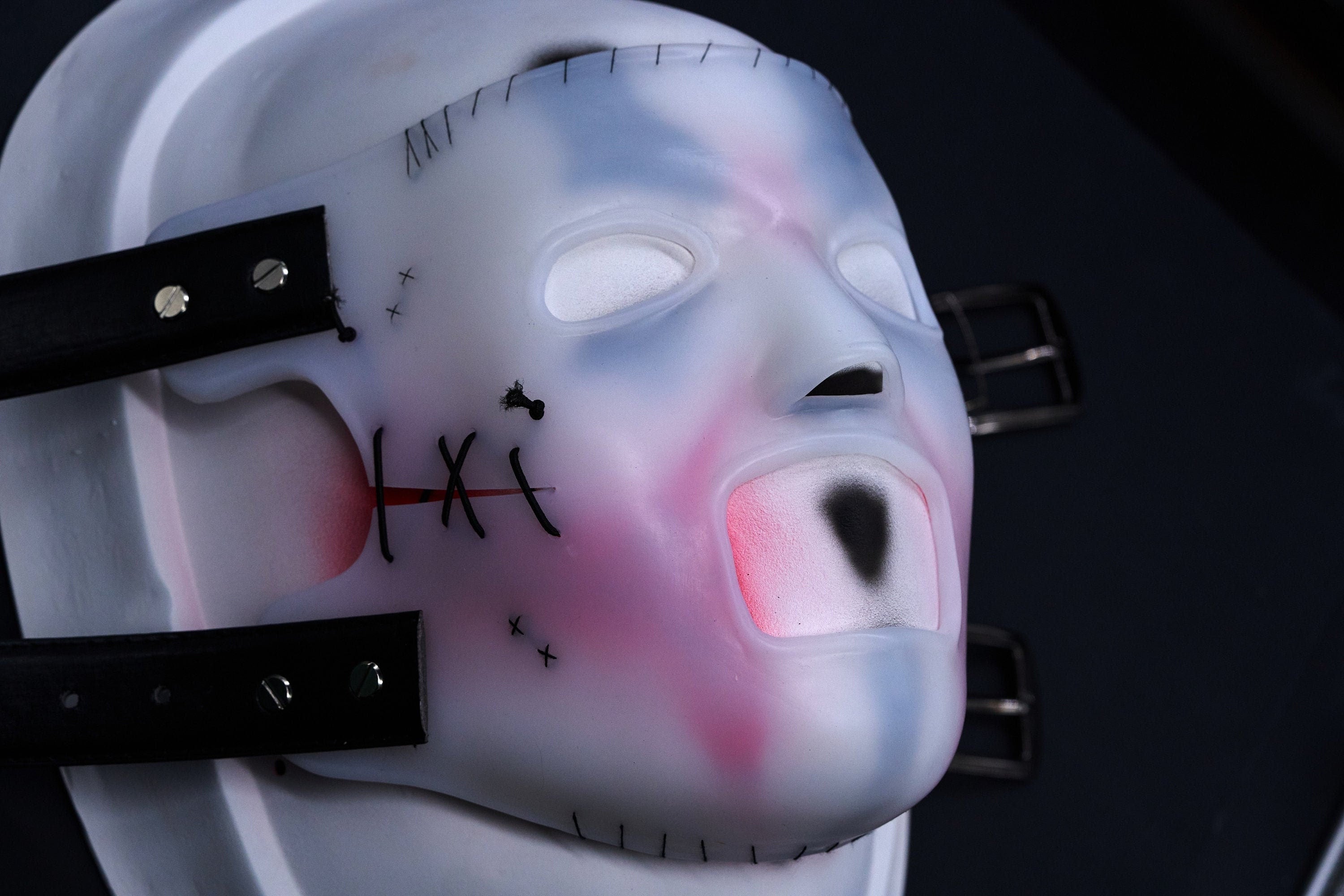 Corey #8 WANYK Silicone mask | White Version with Stitching | We Are Not Your Kind album, view 1